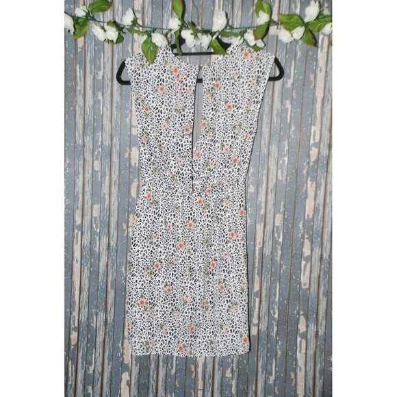 NWT A'GACI Shop 17 Juniors Ladies White Dress Size S V-Neck Elastic Waist Belt - Picture 5 of 10